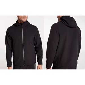VRST Men’s Cold Weather Performance Hooded Jacket Wind & Water Resistant Black S